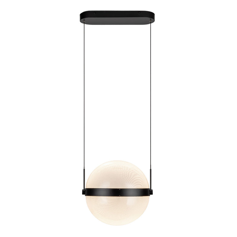 LED Pendant<br /><span style="color:#4AB0CE;">Entrega: 4-10 dias en USA</span><br /><span style="color:#4AB0CE;font-size:60%;">PREGUNTE POR ENTREGA EN PANAMA</span><br />Collection: Pisces<br />Finish: Black/Light Guide