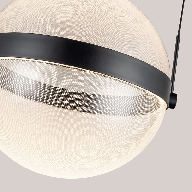LED Pendant<br /><span style="color:#4AB0CE;">Entrega: 4-10 dias en USA</span><br /><span style="color:#4AB0CE;font-size:60%;">PREGUNTE POR ENTREGA EN PANAMA</span><br />Collection: Pisces<br />Finish: Black/Light Guide