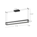 Kuzco Lighting - LP45548-BK-UNV - LED Linear Pendant - Plaza - Black