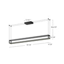 Kuzco Lighting - LP45560-BK-UNV - LED Linear Pendant - Plaza - Black