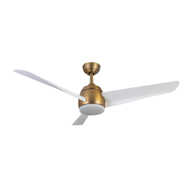 54"Ceiling Fan<br /><span style="color:#4AB0CE;">Entrega: 4-10 dias en USA</span><br /><span style="color:#4AB0CE;font-size:60%;">PREGUNTE POR ENTREGA EN PANAMA</span><br />Collection: Thalia<br />Finish: Brushed Gold/Matte White