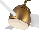 54"Ceiling Fan<br /><span style="color:#4AB0CE;">Entrega: 4-10 dias en USA</span><br /><span style="color:#4AB0CE;font-size:60%;">PREGUNTE POR ENTREGA EN PANAMA</span><br />Collection: Thalia<br />Finish: Brushed Gold/Matte White