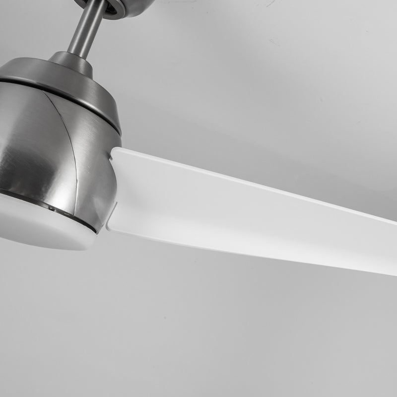 54"Ceiling Fan<br /><span style="color:#4AB0CE;">Entrega: 4-10 dias en USA</span><br /><span style="color:#4AB0CE;font-size:60%;">PREGUNTE POR ENTREGA EN PANAMA</span><br />Collection: Thalia<br />Finish: Brushed Nickel/Matte White