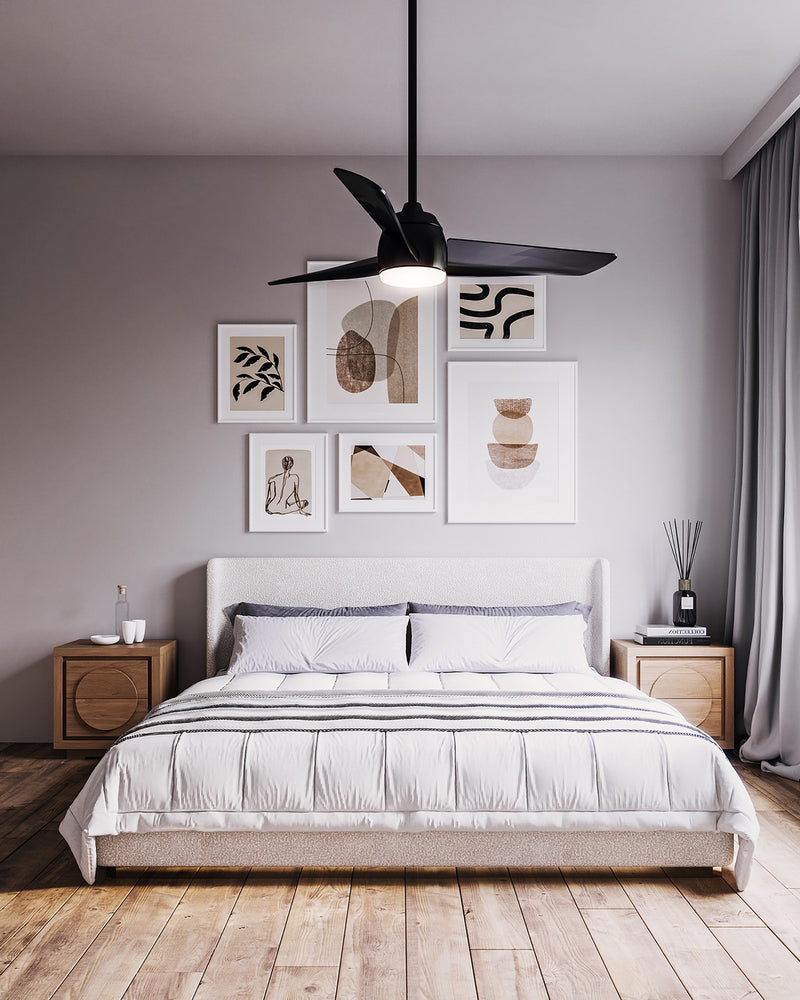 54"Ceiling Fan<br /><span style="color:#4AB0CE;">Entrega: 4-10 dias en USA</span><br /><span style="color:#4AB0CE;font-size:60%;">PREGUNTE POR ENTREGA EN PANAMA</span><br />Collection: Thalia<br />Finish: Matte Black