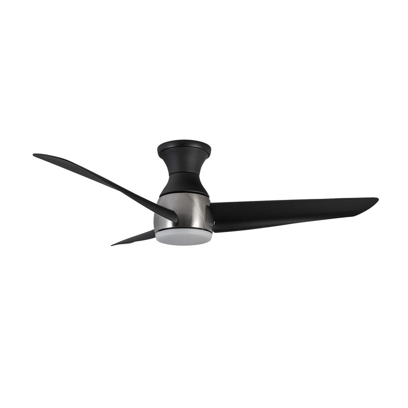 54"Hugger Fan<br /><span style="color:#4AB0CE;">Entrega: 4-10 dias en USA</span><br /><span style="color:#4AB0CE;font-size:60%;">PREGUNTE POR ENTREGA EN PANAMA</span><br />Collection: Thalia<br />Finish: Brushed Nickel/Matte Black