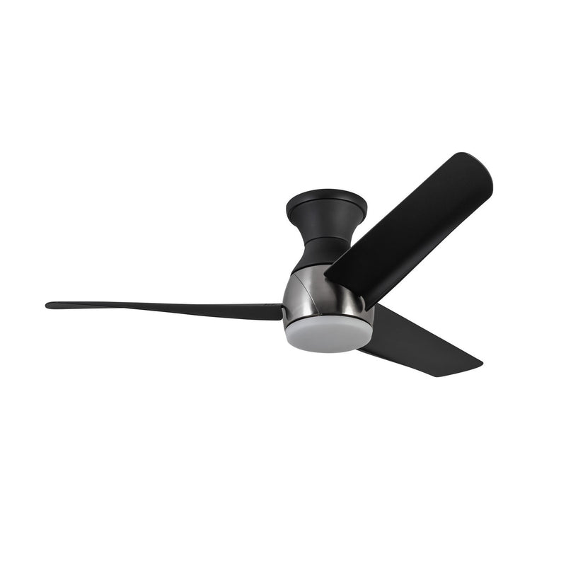 54"Hugger Fan<br /><span style="color:#4AB0CE;">Entrega: 4-10 dias en USA</span><br /><span style="color:#4AB0CE;font-size:60%;">PREGUNTE POR ENTREGA EN PANAMA</span><br />Collection: Thalia<br />Finish: Brushed Nickel/Matte Black