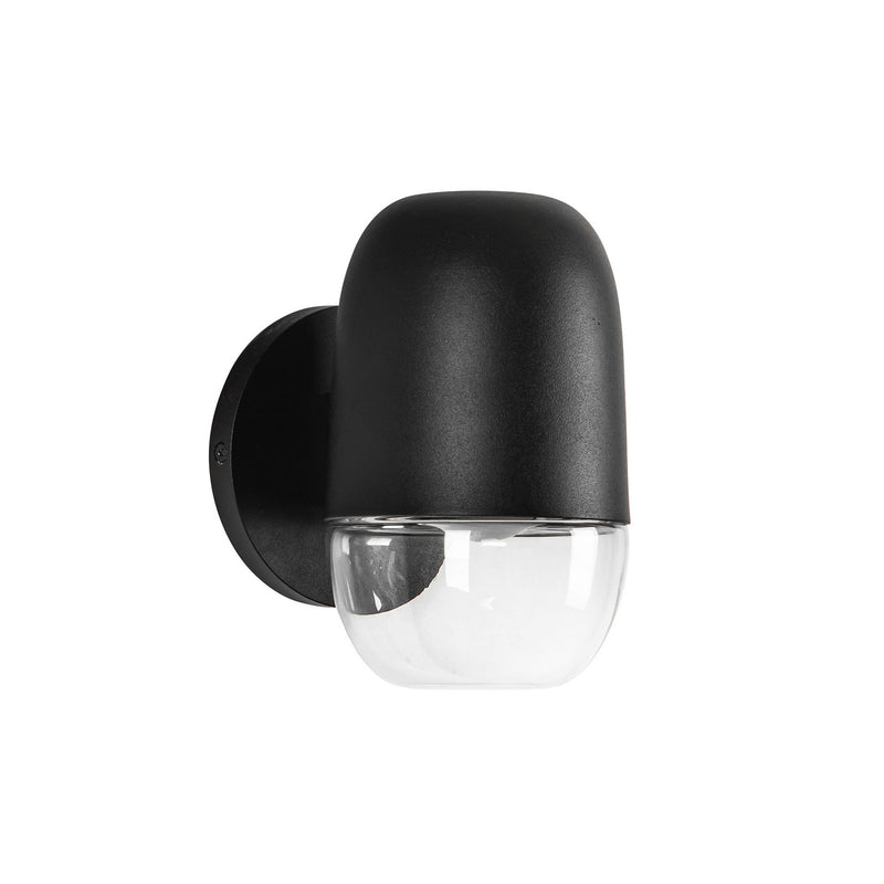 LED Exterior Wall Mount<br /><span style="color:#4AB0CE;">Entrega: 4-5 semanas en USA</span><br /><span style="color:#4AB0CE;font-size:60%;">PREGUNTE POR ENTREGA EN PANAMA</span><br />Collection: Yara<br />Finish: Black/Clear Glass