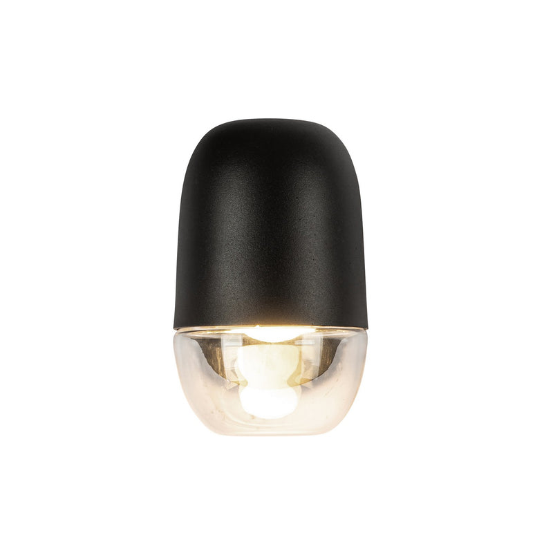 LED Exterior Wall Mount<br /><span style="color:#4AB0CE;">Entrega: 4-5 semanas en USA</span><br /><span style="color:#4AB0CE;font-size:60%;">PREGUNTE POR ENTREGA EN PANAMA</span><br />Collection: Yara<br />Finish: Black/Clear Glass