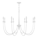Eight Light Chandelier<br /><span style="color:#4AB0CE;">Entrega: 4-10 dias en USA</span><br /><span style="color:#4AB0CE;font-size:60%;">PREGUNTE POR ENTREGA EN PANAMA</span><br />Collection: Stonecrest<br />Finish: Bisque White