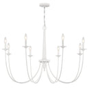 Eight Light Chandelier<br /><span style="color:#4AB0CE;">Entrega: 4-10 dias en USA</span><br /><span style="color:#4AB0CE;font-size:60%;">PREGUNTE POR ENTREGA EN PANAMA</span><br />Collection: Stonecrest<br />Finish: Bisque White