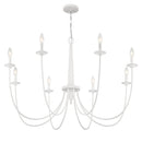 Eight Light Chandelier<br /><span style="color:#4AB0CE;">Entrega: 4-10 dias en USA</span><br /><span style="color:#4AB0CE;font-size:60%;">PREGUNTE POR ENTREGA EN PANAMA</span><br />Collection: Stonecrest<br />Finish: Bisque White