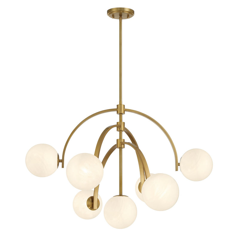 Savoy House - 1-3319-7-322 - Seven Light Chandelier - Marias - Warm Brass