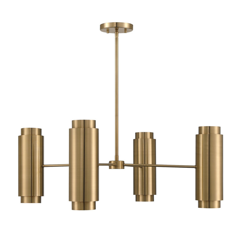 Eight Light Chandelier<br /><span style="color:#4AB0CE;">Entrega: 4-10 dias en USA</span><br /><span style="color:#4AB0CE;font-size:60%;">PREGUNTE POR ENTREGA EN PANAMA</span><br />Collection: Lio<br />Finish: Noble Brass