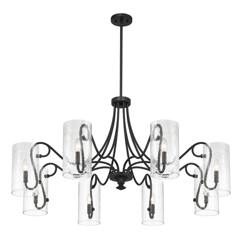 Eight Light Chandelier<br /><span style="color:#4AB0CE;">Entrega: 4-10 dias en USA</span><br /><span style="color:#4AB0CE;font-size:60%;">PREGUNTE POR ENTREGA EN PANAMA</span><br />Collection: Calgary<br />Finish: Matte Black