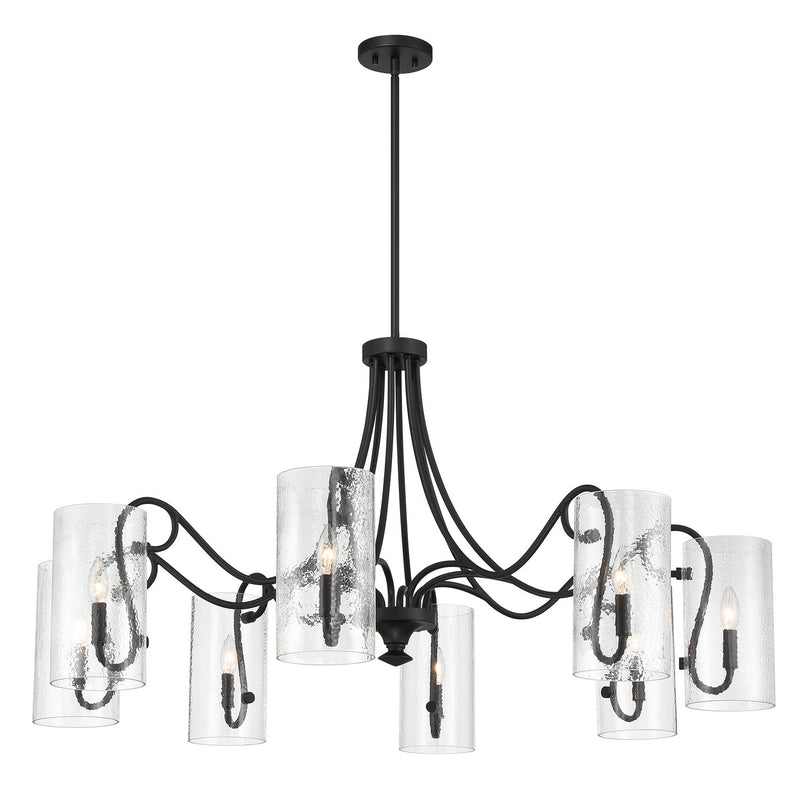 Savoy House - 1-4570-8-89 - Eight Light Chandelier - Calgary - Matte Black