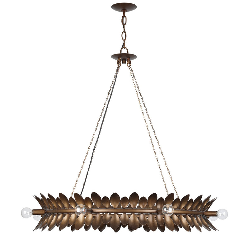 Eight Light Chandelier<br /><span style="color:#4AB0CE;">Entrega: 4-10 dias en USA</span><br /><span style="color:#4AB0CE;font-size:60%;">PREGUNTE POR ENTREGA EN PANAMA</span><br />Collection: Heiress<br />Finish: Patinated Bronze