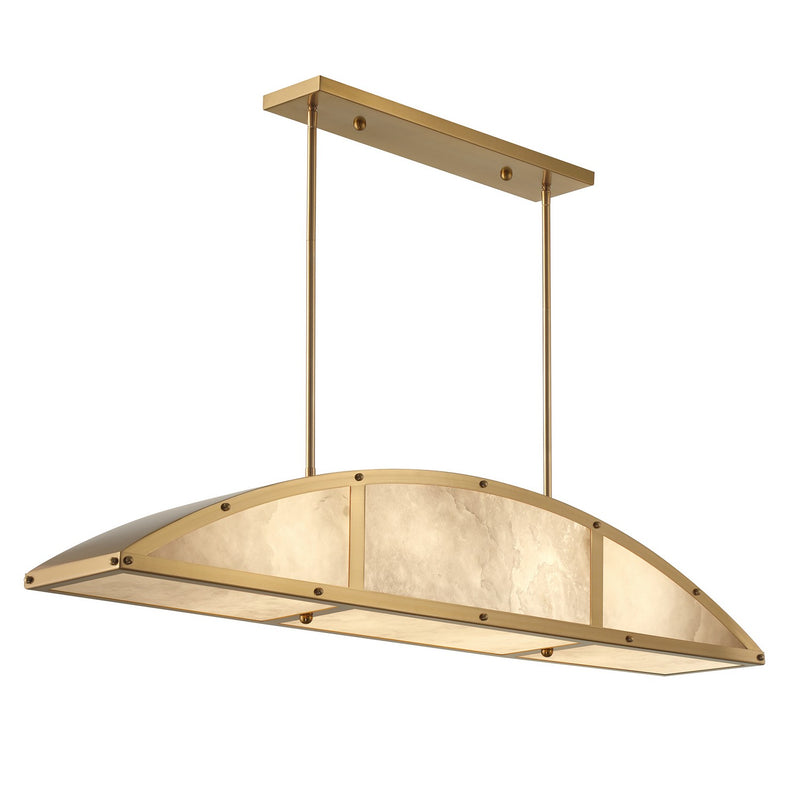 Four Light Linear Chandelier<br /><span style="color:#4AB0CE;">Entrega: 4-10 dias en USA</span><br /><span style="color:#4AB0CE;font-size:60%;">PREGUNTE POR ENTREGA EN PANAMA</span><br />Collection: Legacy<br />Finish: Warm Brass