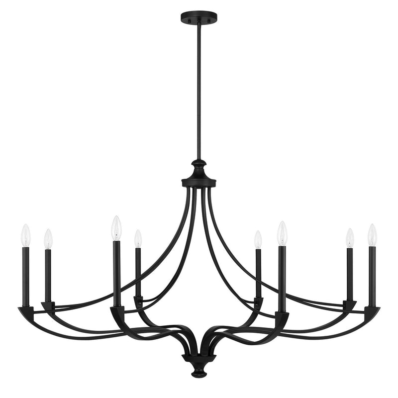 Eight Light Chandelier<br /><span style="color:#4AB0CE;">Entrega: 4-10 dias en USA</span><br /><span style="color:#4AB0CE;font-size:60%;">PREGUNTE POR ENTREGA EN PANAMA</span><br />Collection: Preserve<br />Finish: Matte Black