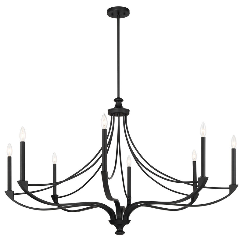 Eight Light Chandelier<br /><span style="color:#4AB0CE;">Entrega: 4-10 dias en USA</span><br /><span style="color:#4AB0CE;font-size:60%;">PREGUNTE POR ENTREGA EN PANAMA</span><br />Collection: Preserve<br />Finish: Matte Black