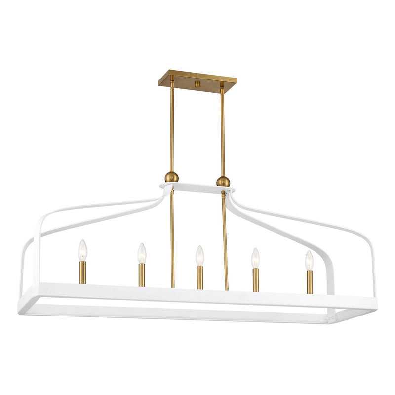 Five Light Linear Chandelier<br /><span style="color: