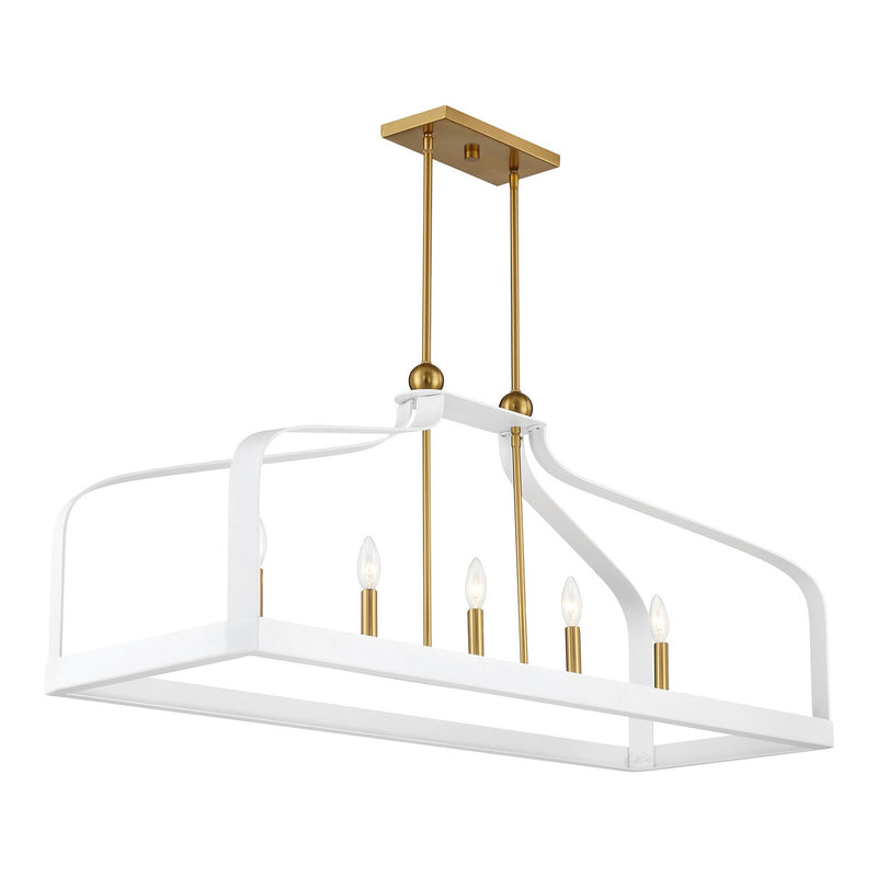 Five Light Linear Chandelier<br /><span style="color: