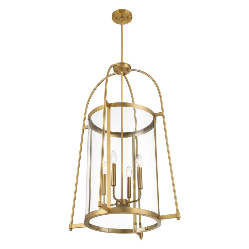 Four Light Pendant<br /><span style="color:#4AB0CE;">Entrega: 4-10 dias en USA</span><br /><span style="color:#4AB0CE;font-size:60%;">PREGUNTE POR ENTREGA EN PANAMA</span><br />Collection: Rosedale<br />Finish: Warm Brass