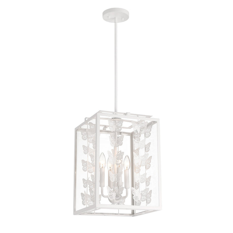 Four Light Pendant<br /><span style="color:#4AB0CE;">Entrega: 4-10 dias en USA</span><br /><span style="color:#4AB0CE;font-size:60%;">PREGUNTE POR ENTREGA EN PANAMA</span><br />Collection: Birch<br />Finish: Bisque White