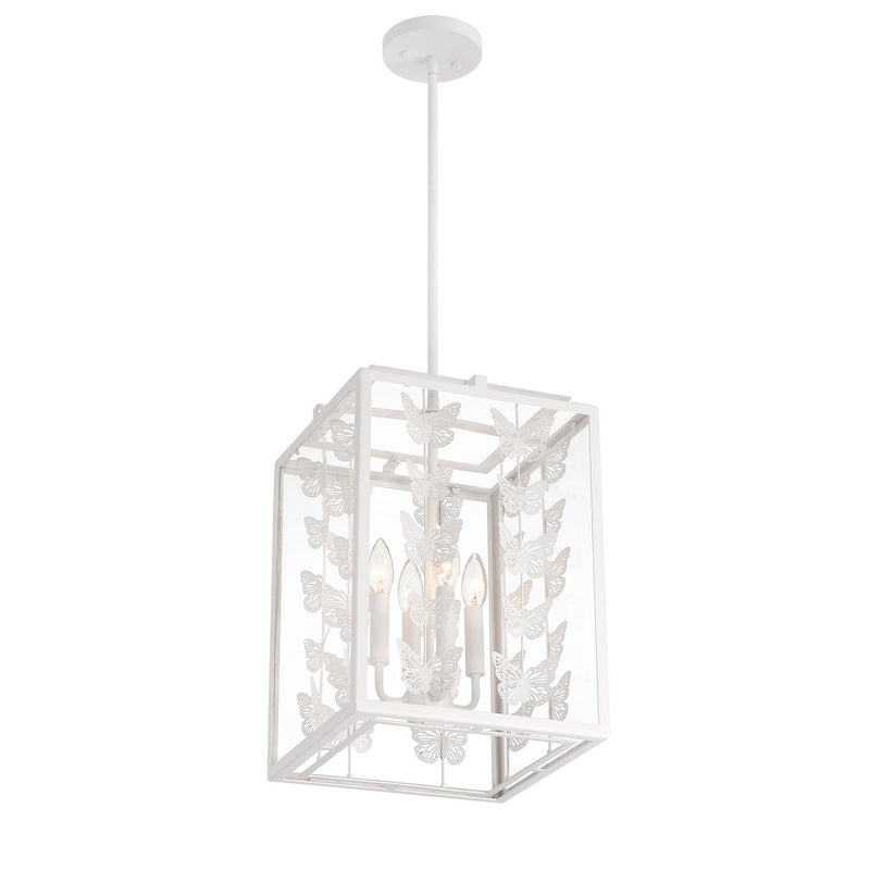 Four Light Pendant<br /><span style="color:#4AB0CE;">Entrega: 4-10 dias en USA</span><br /><span style="color:#4AB0CE;font-size:60%;">PREGUNTE POR ENTREGA EN PANAMA</span><br />Collection: Birch<br />Finish: Bisque White