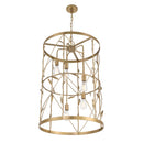 Five Light Pendant<br /><span style="color:#4AB0CE;">Entrega: 4-10 dias en USA</span><br /><span style="color:#4AB0CE;font-size:60%;">PREGUNTE POR ENTREGA EN PANAMA</span><br />Collection: Lexington<br />Finish: Burnished Brass