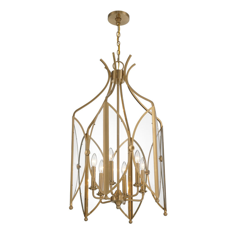 Six Light Pendant<br /><span style="color:#4AB0CE;">Entrega: 4-10 dias en USA</span><br /><span style="color:#4AB0CE;font-size:60%;">PREGUNTE POR ENTREGA EN PANAMA</span><br />Collection: Enclave<br />Finish: Noble Brass