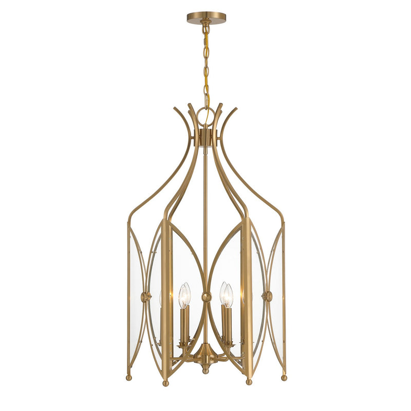 Six Light Pendant<br /><span style="color:#4AB0CE;">Entrega: 4-10 dias en USA</span><br /><span style="color:#4AB0CE;font-size:60%;">PREGUNTE POR ENTREGA EN PANAMA</span><br />Collection: Enclave<br />Finish: Noble Brass