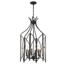 Six Light Pendant<br /><span style="color:#4AB0CE;">Entrega: 4-10 dias en USA</span><br /><span style="color:#4AB0CE;font-size:60%;">PREGUNTE POR ENTREGA EN PANAMA</span><br />Collection: Enclave<br />Finish: Black Tourmaline
