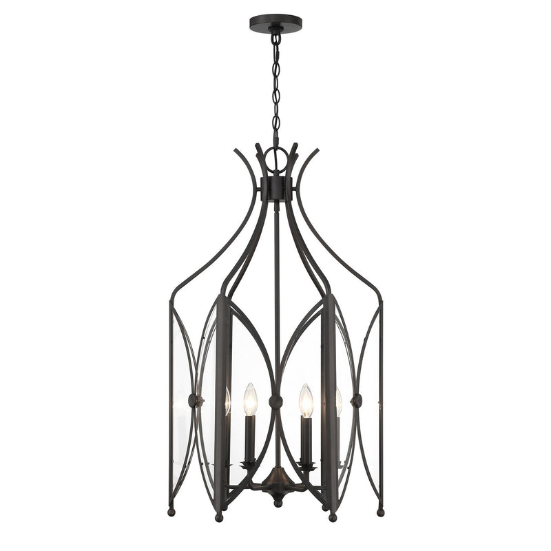 Six Light Pendant<br /><span style="color:#4AB0CE;">Entrega: 4-10 dias en USA</span><br /><span style="color:#4AB0CE;font-size:60%;">PREGUNTE POR ENTREGA EN PANAMA</span><br />Collection: Enclave<br />Finish: Black Tourmaline