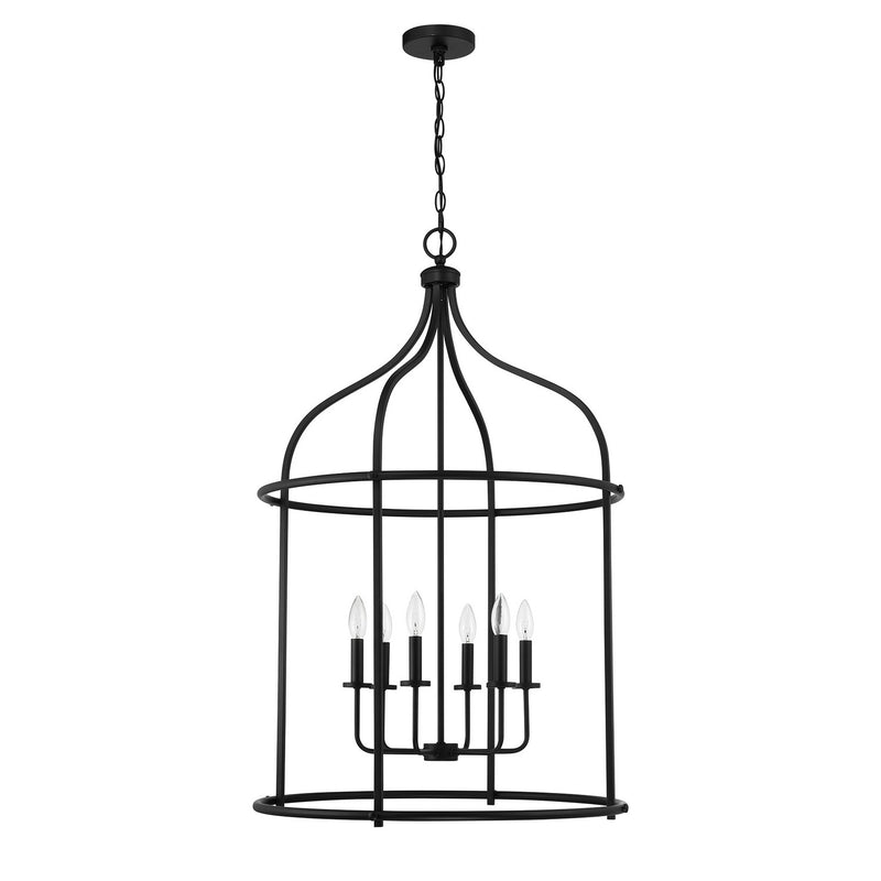 Six Light Pendant<br /><span style="color:#4AB0CE;">Entrega: 5-6 semanas en USA</span><br /><span style="color:#4AB0CE;font-size:60%;">PREGUNTE POR ENTREGA EN PANAMA</span><br />Collection: Brookstone<br />Finish: Matte Black