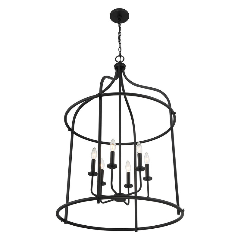 Six Light Pendant<br /><span style="color:#4AB0CE;">Entrega: 5-6 semanas en USA</span><br /><span style="color:#4AB0CE;font-size:60%;">PREGUNTE POR ENTREGA EN PANAMA</span><br />Collection: Brookstone<br />Finish: Matte Black