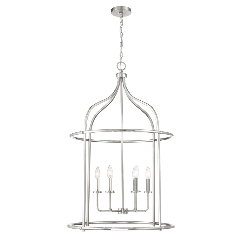 Six Light Pendant<br /><span style="color:#4AB0CE;">Entrega: 4-10 dias en USA</span><br /><span style="color:#4AB0CE;font-size:60%;">PREGUNTE POR ENTREGA EN PANAMA</span><br />Collection: Brookstone<br />Finish: Satin Nickel