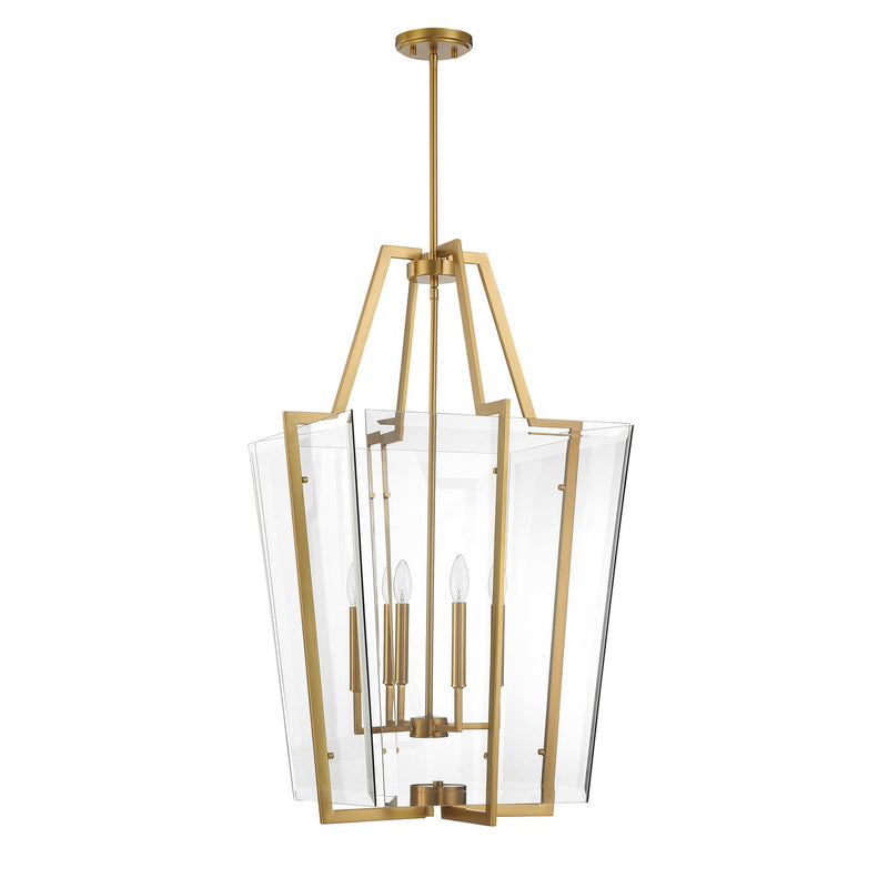 Four Light Pendant<br /><span style="color:#4AB0CE;">Entrega: 4-10 dias en USA</span><br /><span style="color:#4AB0CE;font-size:60%;">PREGUNTE POR ENTREGA EN PANAMA</span><br />Collection: Farell<br />Finish: Warm Brass