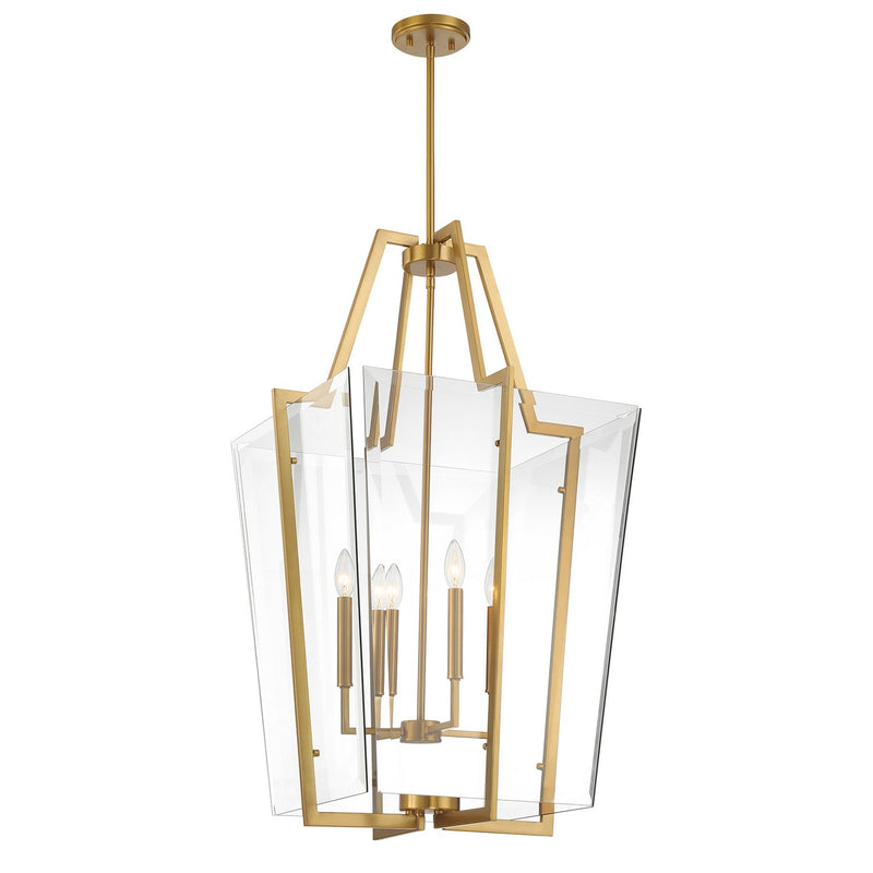 Four Light Pendant<br /><span style="color:#4AB0CE;">Entrega: 4-10 dias en USA</span><br /><span style="color:#4AB0CE;font-size:60%;">PREGUNTE POR ENTREGA EN PANAMA</span><br />Collection: Farell<br />Finish: Warm Brass