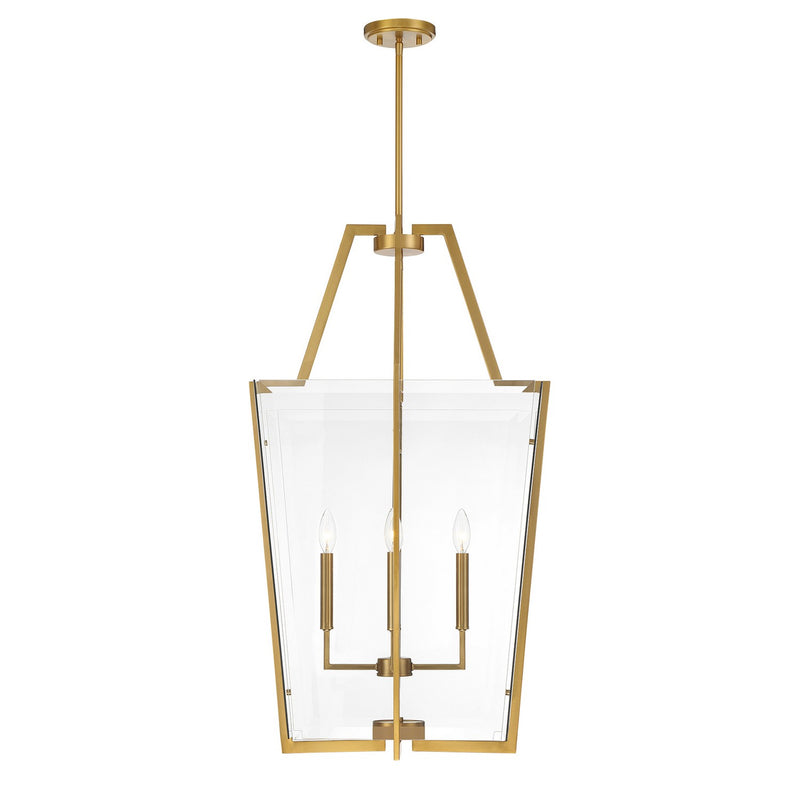 Four Light Pendant<br /><span style="color:#4AB0CE;">Entrega: 4-10 dias en USA</span><br /><span style="color:#4AB0CE;font-size:60%;">PREGUNTE POR ENTREGA EN PANAMA</span><br />Collection: Farell<br />Finish: Warm Brass