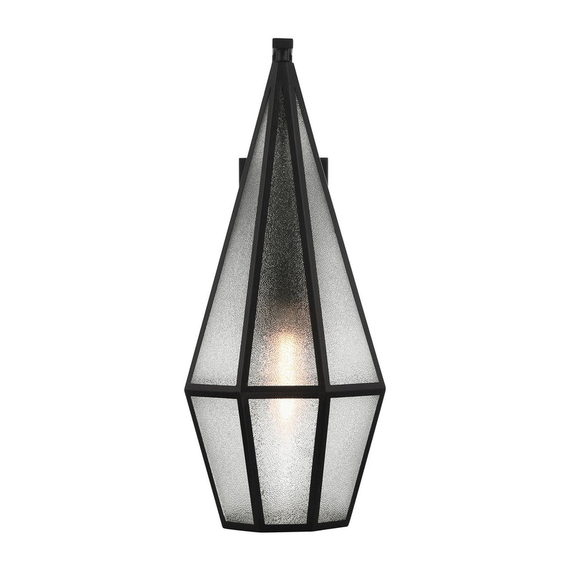 One Light Outdoor Wall Lantern<br /><span style="color:#4AB0CE;">Entrega: 4-10 dias en USA</span><br /><span style="color:#4AB0CE;font-size:60%;">PREGUNTE POR ENTREGA EN PANAMA</span><br />Collection: Peninsula<br />Finish: Matte Black