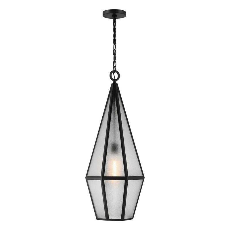 Savoy House - 5-706-BK - One Light Outdoor Hanging Lantern - Peninsula - Matte Black