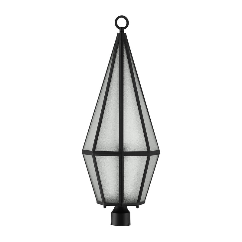 One Light Outdoor Post Lantern<br /><span style="color:#4AB0CE;">Entrega: 4-10 dias en USA</span><br /><span style="color:#4AB0CE;font-size:60%;">PREGUNTE POR ENTREGA EN PANAMA</span><br />Collection: Peninsula<br />Finish: Matte Black