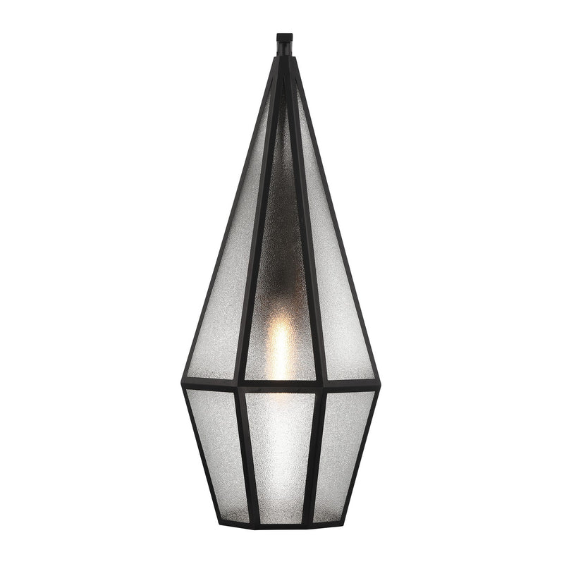 One Light Outdoor Wall Lantern<br /><span style="color:#4AB0CE;">Entrega: 4-10 dias en USA</span><br /><span style="color:#4AB0CE;font-size:60%;">PREGUNTE POR ENTREGA EN PANAMA</span><br />Collection: Peninsula<br />Finish: Matte Black