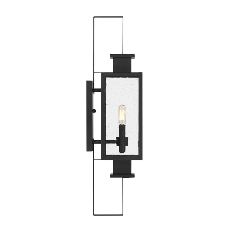 Savoy House - 5-826-BK - Two Light Outdoor Wall Lantern - Ascott - Matte Black