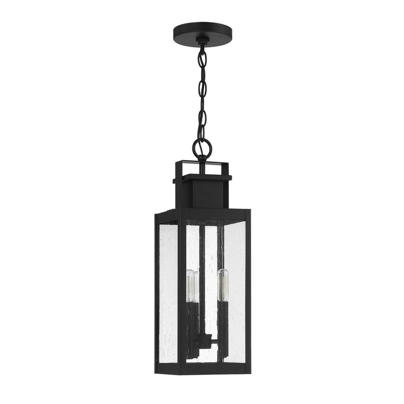 Three Light Outdoor Hanging Lantern<br /><span style="color:#4AB0CE;">Entrega: 4-10 dias en USA</span><br /><span style="color:#4AB0CE;font-size:60%;">PREGUNTE POR ENTREGA EN PANAMA</span><br />Collection: Ascott<br />Finish: Matte Black