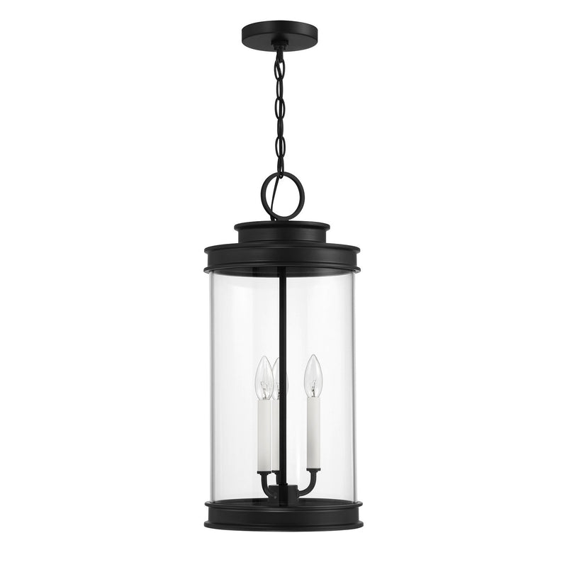 Three Light Outdoor Hanging Lantern<br /><span style="color:#4AB0CE;">Entrega: 4-10 dias en USA</span><br /><span style="color:#4AB0CE;font-size:60%;">PREGUNTE POR ENTREGA EN PANAMA</span><br />Collection: Englewood<br />Finish: Matte Black