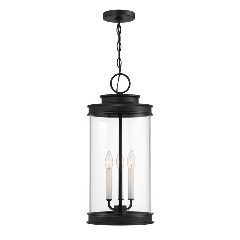 Three Light Outdoor Hanging Lantern<br /><span style="color:#4AB0CE;">Entrega: 4-10 dias en USA</span><br /><span style="color:#4AB0CE;font-size:60%;">PREGUNTE POR ENTREGA EN PANAMA</span><br />Collection: Englewood<br />Finish: Matte Black