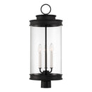 Three Light Outdoor Post Lantern<br /><span style="color:#4AB0CE;">Entrega: 4-10 dias en USA</span><br /><span style="color:#4AB0CE;font-size:60%;">PREGUNTE POR ENTREGA EN PANAMA</span><br />Collection: Englewood<br />Finish: Matte Black