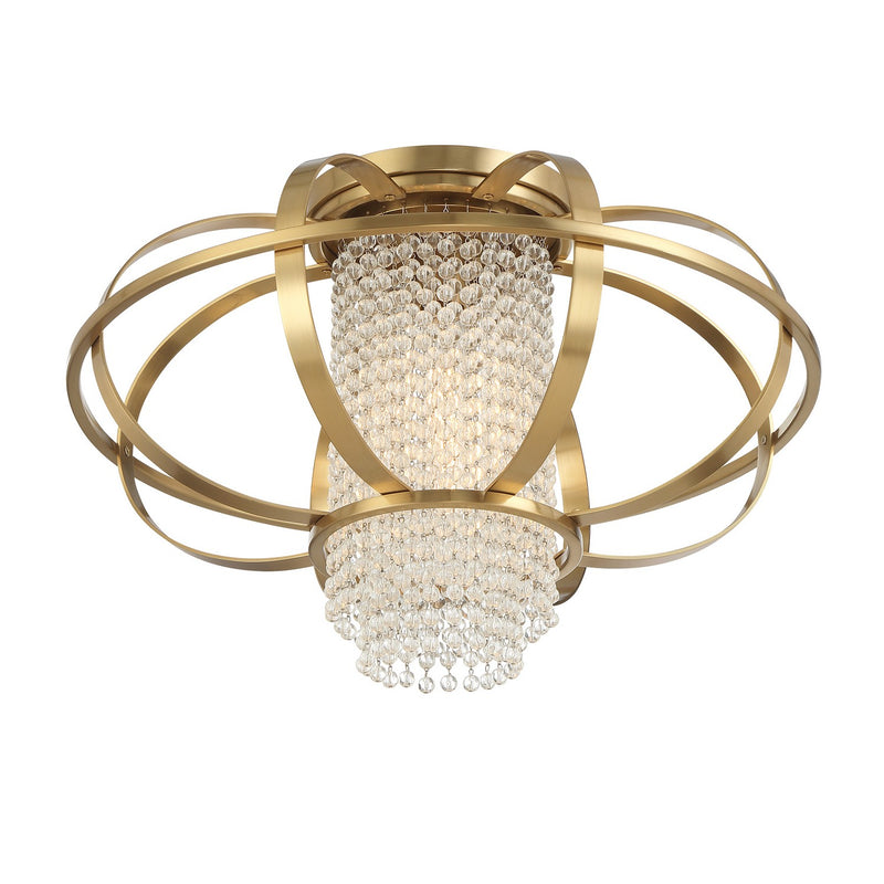 One Light Flush Mount<br /><span style="color:#4AB0CE;">Entrega: 4-10 dias en USA</span><br /><span style="color:#4AB0CE;font-size:60%;">PREGUNTE POR ENTREGA EN PANAMA</span><br />Collection: Idlewild<br />Finish: Warm Brass