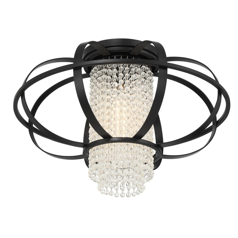 One Light Flush Mount<br /><span style="color:#4AB0CE;">Entrega: 4-10 dias en USA</span><br /><span style="color:#4AB0CE;font-size:60%;">PREGUNTE POR ENTREGA EN PANAMA</span><br />Collection: Idlewild<br />Finish: Matte Black